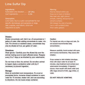 lime sulfur dip for dogs   