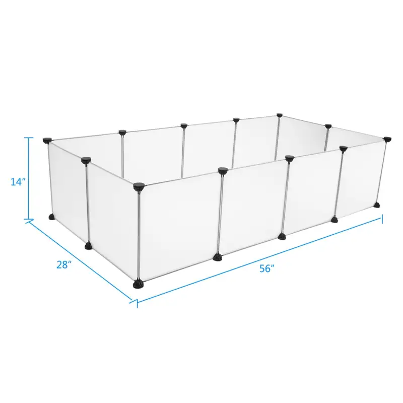 Pet Playpen, Portable Large Plastic Yard Fence Small Animals, Puppy Kennel Crate Fence Tent RT