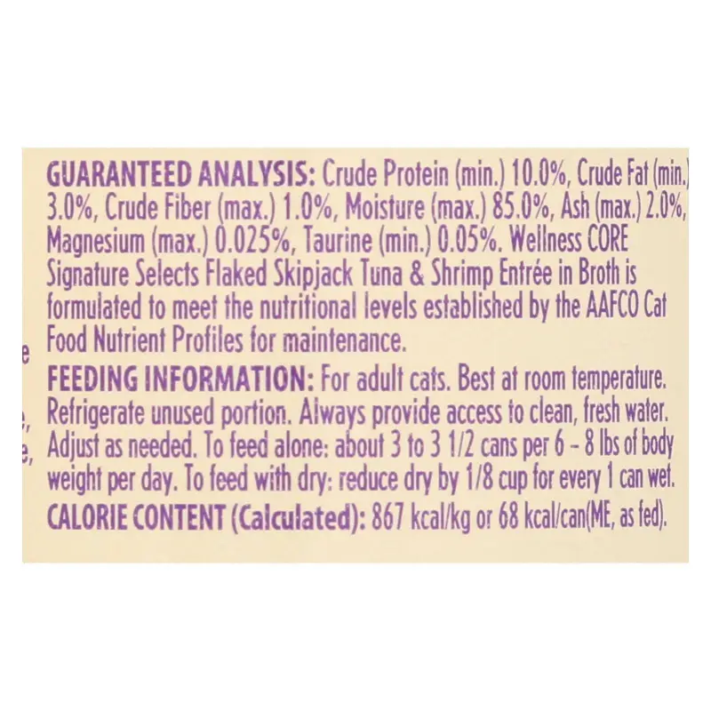 wellness cat food   