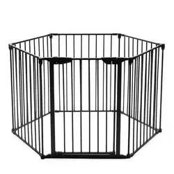 6 Panel Metal Gate Baby Pet Fence Safe Playpen