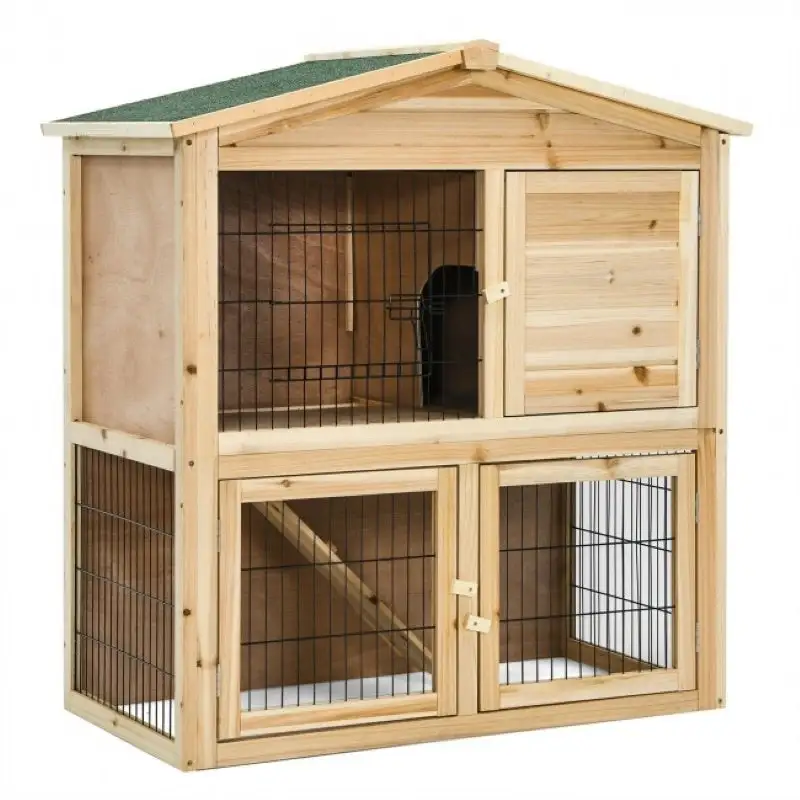 Wooden Pet House 35 Inch Wooden Chicken Coop With Ramp