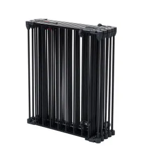 152" Adjustable Safety Gate 6 Panel Play Yard Metal Doorways Fireplace Fence Christmas Tree Fence Gate for House Stairs Gate for Child/Toddler/ Pet/Dog