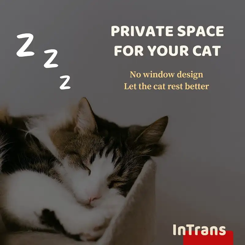 Cat Door Interior Door; No Noise Interior cat Door;  Indoor cat Door; cat Hole Door for Cats Up to 20 lbs; No-Flap Cat Door - Suitable for Any Door - Easy DIY Setup (White)