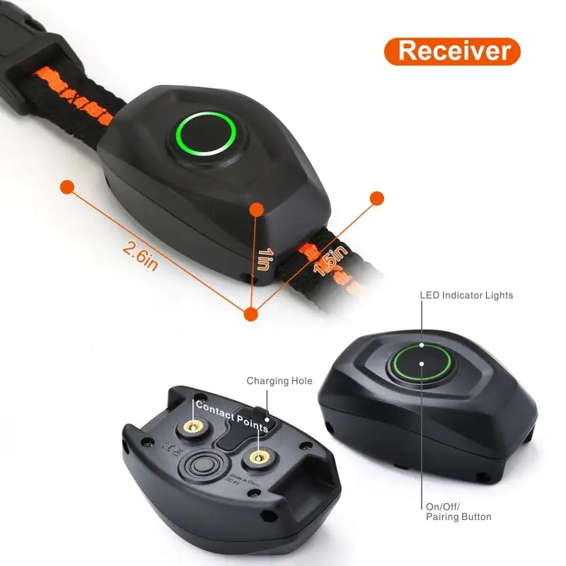 Electric Dog Training Collar Rechargeable Receiver Beep Vibration Shock