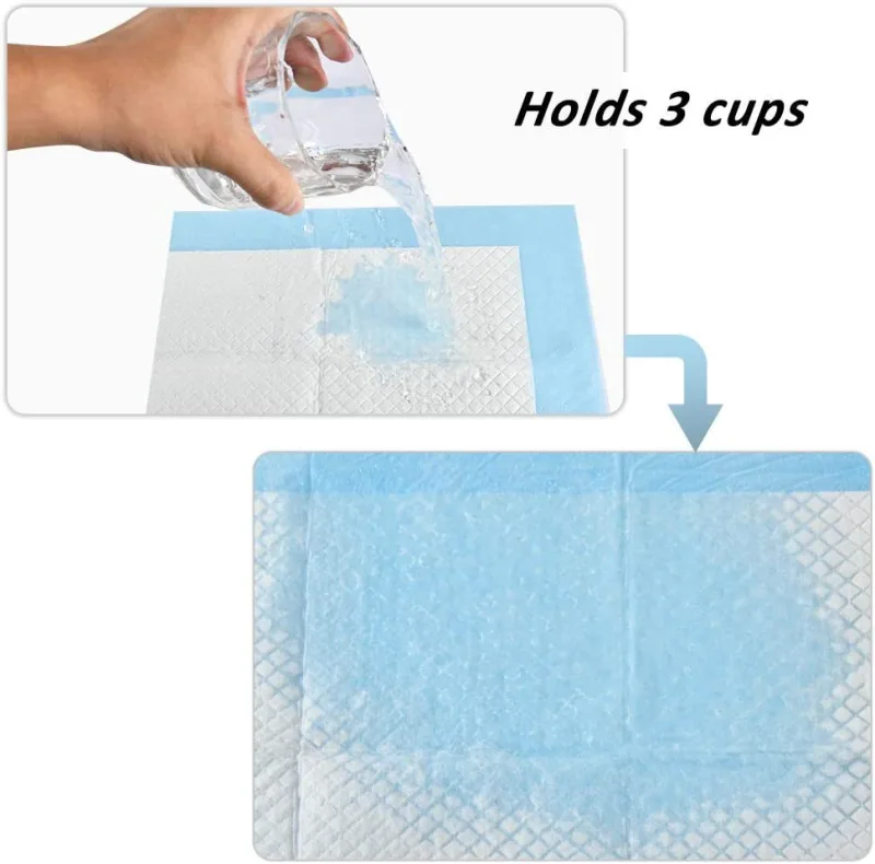 ScratchMe Super-Absorbent Waterproof Dog and Puppy Pet Training Pad; Housebreaking Pet Pad; 40-Count Medium-Size; 23.6''X23.6''