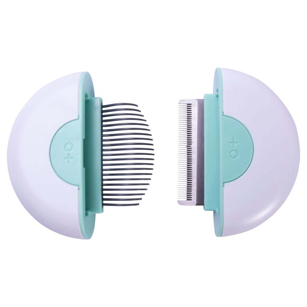 Pet Life 'LYNX' 2-in-1 Travel Connecting Grooming Pet Comb and Deshedder