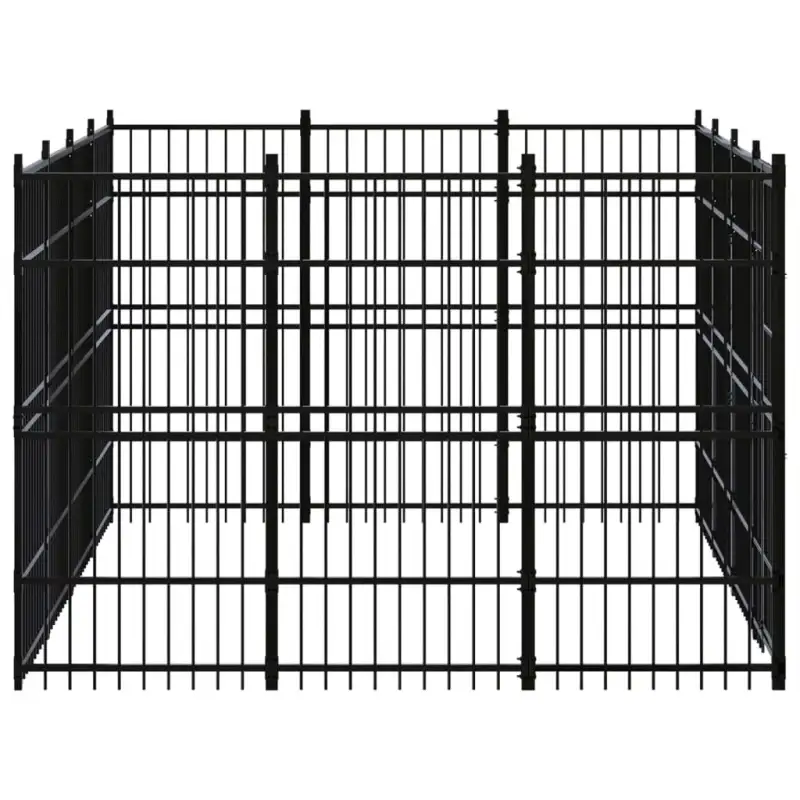 Outdoor Dog Kennel Steel 119 ft²