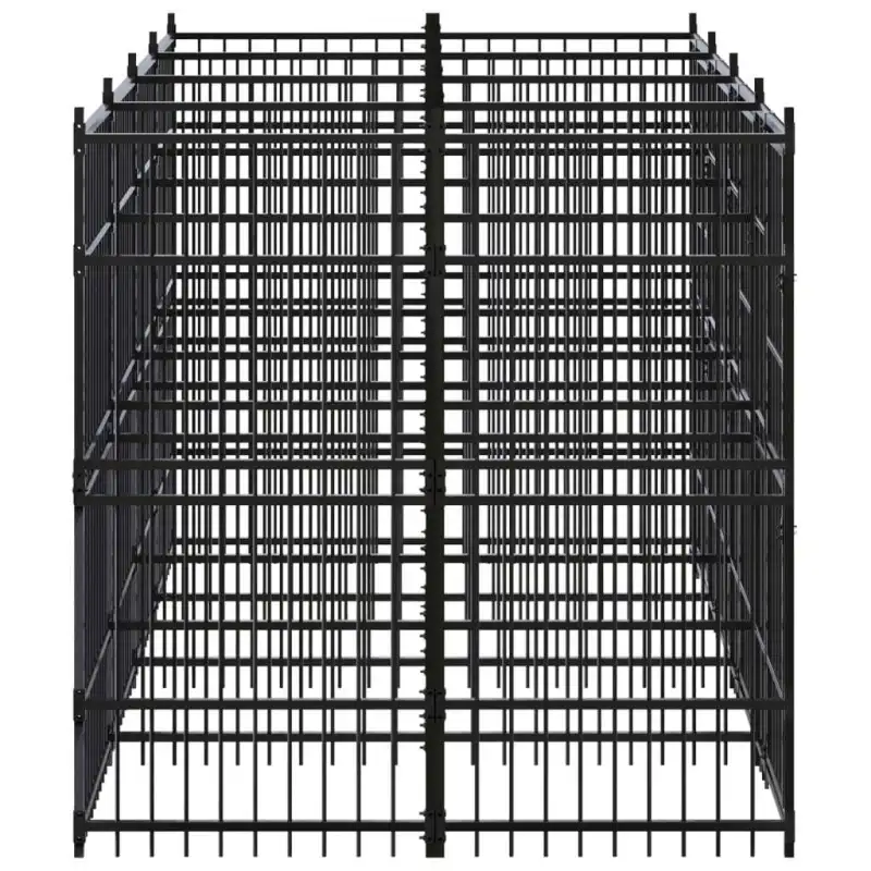Outdoor Dog Kennel Steel 79.3 ft²