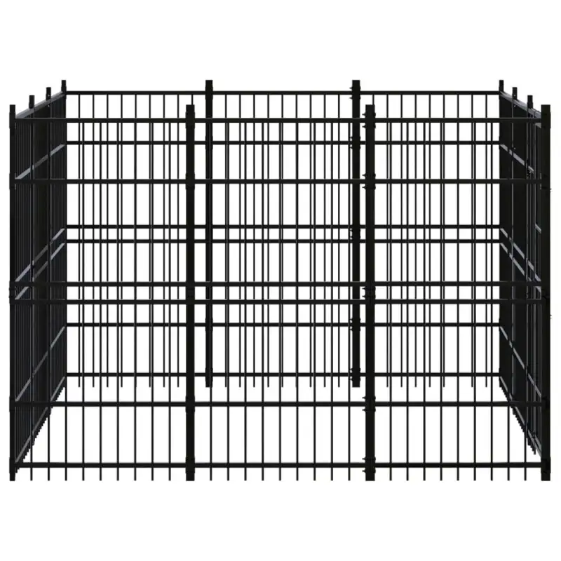 Outdoor Dog Kennel Steel 89.2 ft²