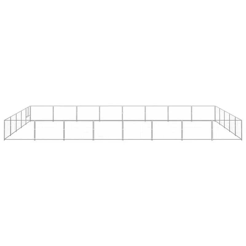 Dog Kennel Silver 430.6 ft² Steel