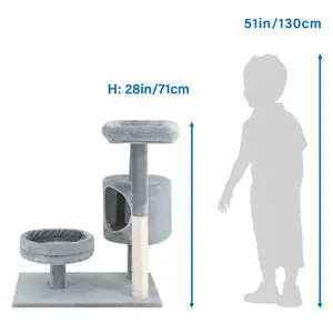 Cat Tree with Platform and Scratching Posts ; Cat Tower for Indoor Cats