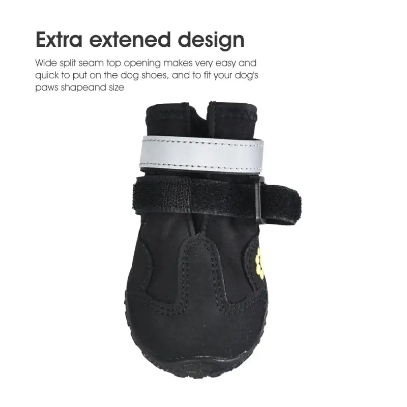 Pet 3" Reflective Rugged Anti-Slip Sole Skid-Proof Outdoor Pet Boots Dog Shoes