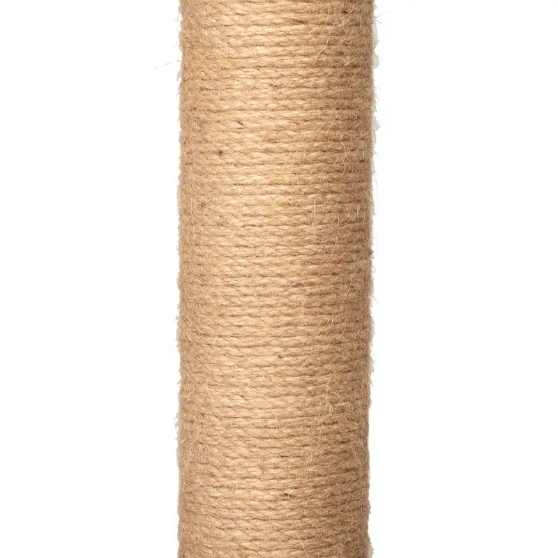 Wall-Mounted Cat Scratching Pad for Small to Large Cat, Indoor Wood Cat Tree with Hammock, Cat Scratcher Perch