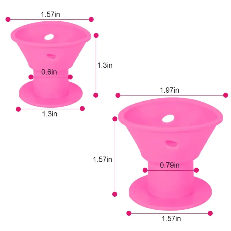 40Pcs Silicone Hair Curler Hair Roller No Heat Clip Hair Styling Tool