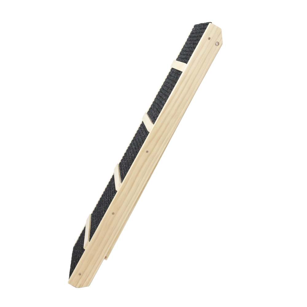 Tall Adjustable Pet Ramp; Folding Portable Wooden Dog Cat Ramp; Non-Slip Paw Traction Surface Dog Step for Car; SUV; Bed; Couch; Adjustable Height from 9.3" to 24"