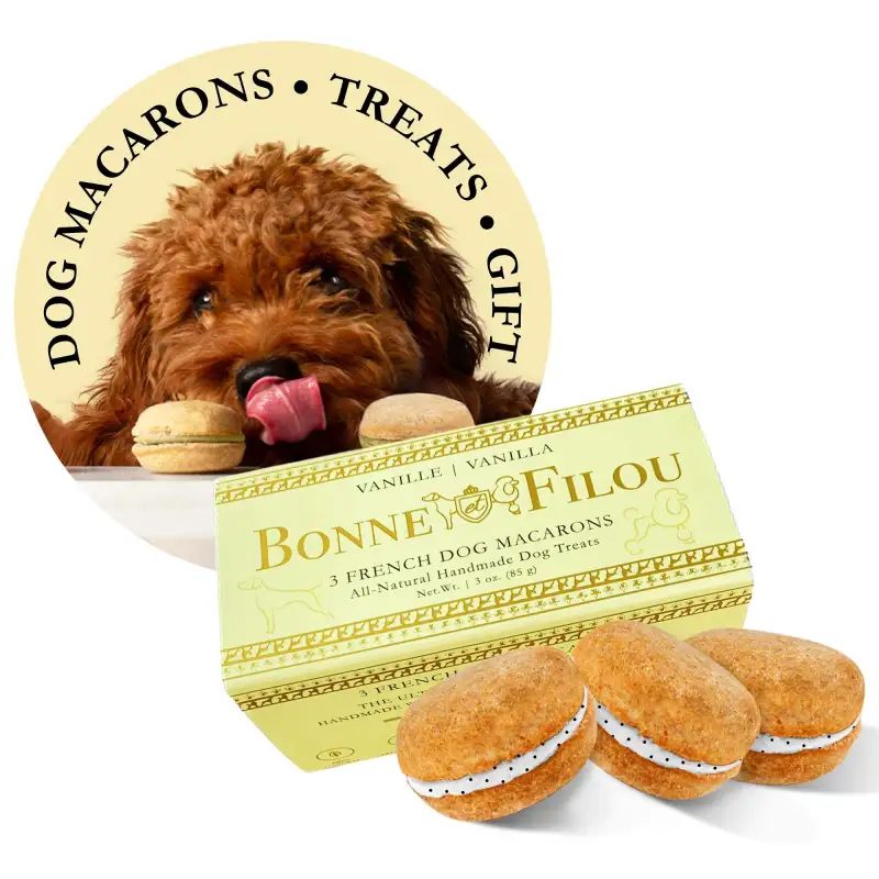 Dog Macarons - Count of 3 (Dog Treats | Dog Gifts)