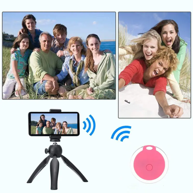 Bluetooth 4.0 Smart positioning anti-loss device Mobile pet wallet key chain smart finder-White