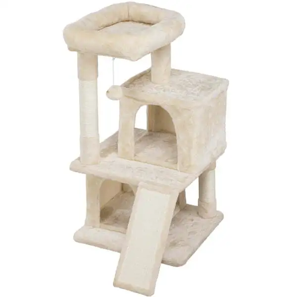 MART 36" Cat Tree with Condo and Scratching Post Tower