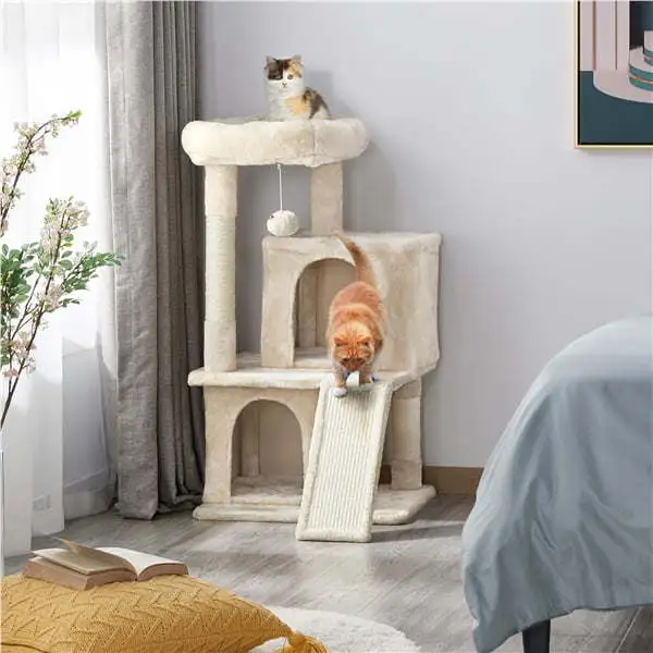 MART 36" Cat Tree with Condo and Scratching Post Tower