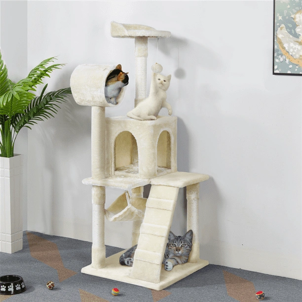Cat Tree & Condo Scratching Post Tower