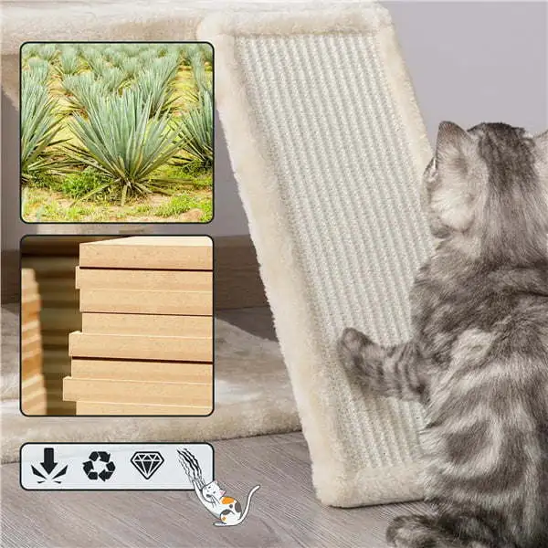 MART 36" Cat Tree with Condo and Scratching Post Tower