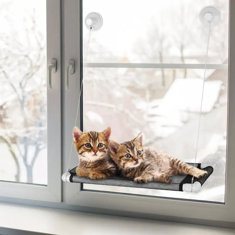 Cat Window Perch Cat Hammock Window Seat Window Mounted Cat Bed Hanging Cat Seat Hold up to 66lbs