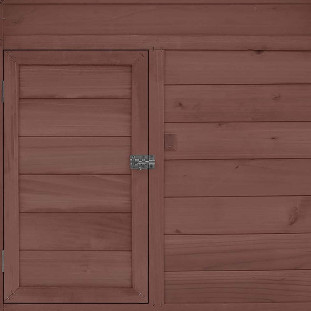 Chicken Coop Mocha and White 59.8"x37.7"x43.3" Solid Firwood
