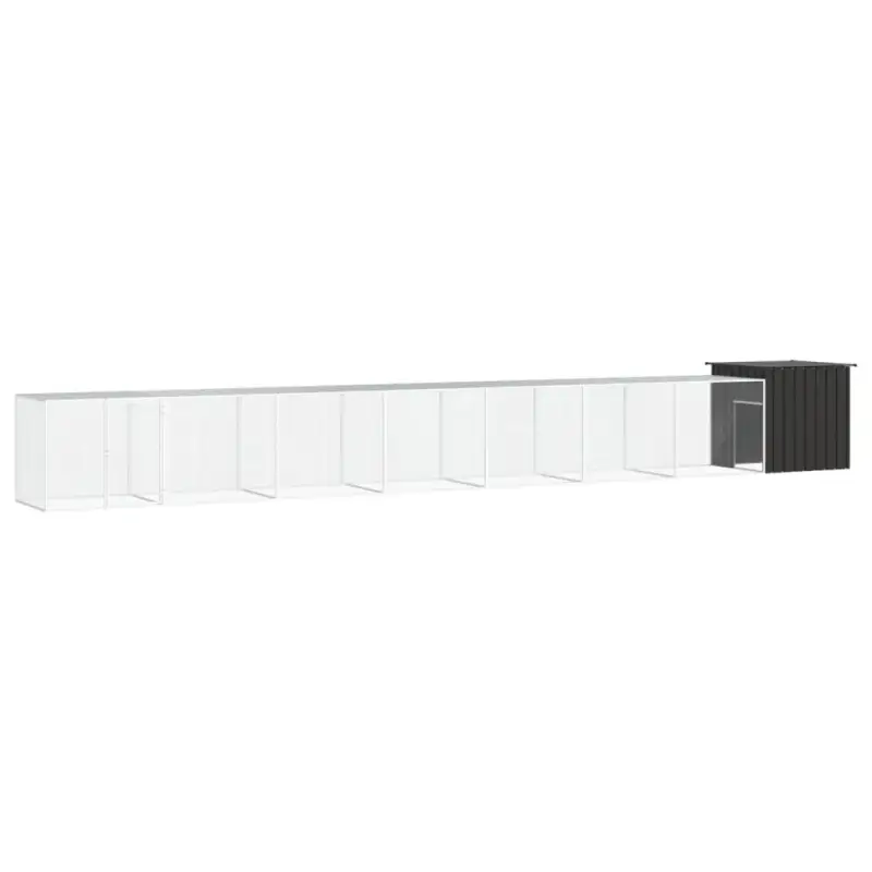 Chicken Cage Anthracite 315"x35.8"x39.4" Galvanized Steel