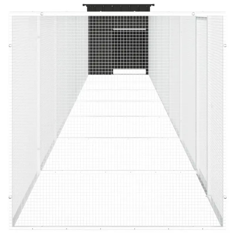 Chicken Cage Anthracite 315"x35.8"x39.4" Galvanized Steel