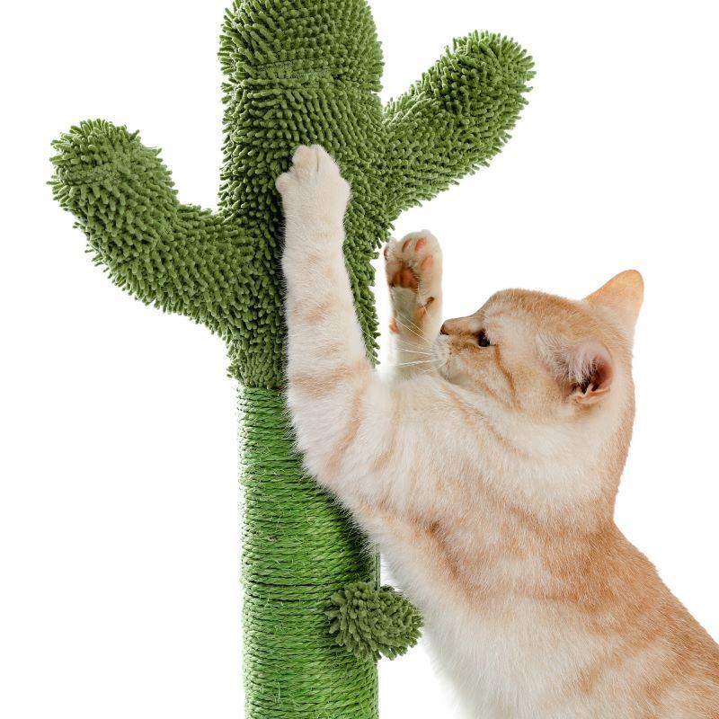 Pet Supplies Cactus Cat Tree Scratcher With Interactive Ball