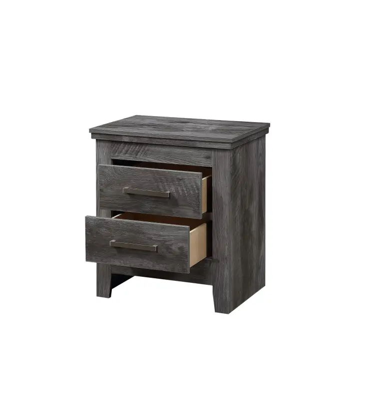 Vidalia Nightstand; Rustic Gray Oak