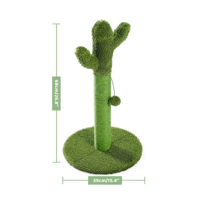 Pet Supplies Cactus Cat Tree Scratcher With Interactive Ball