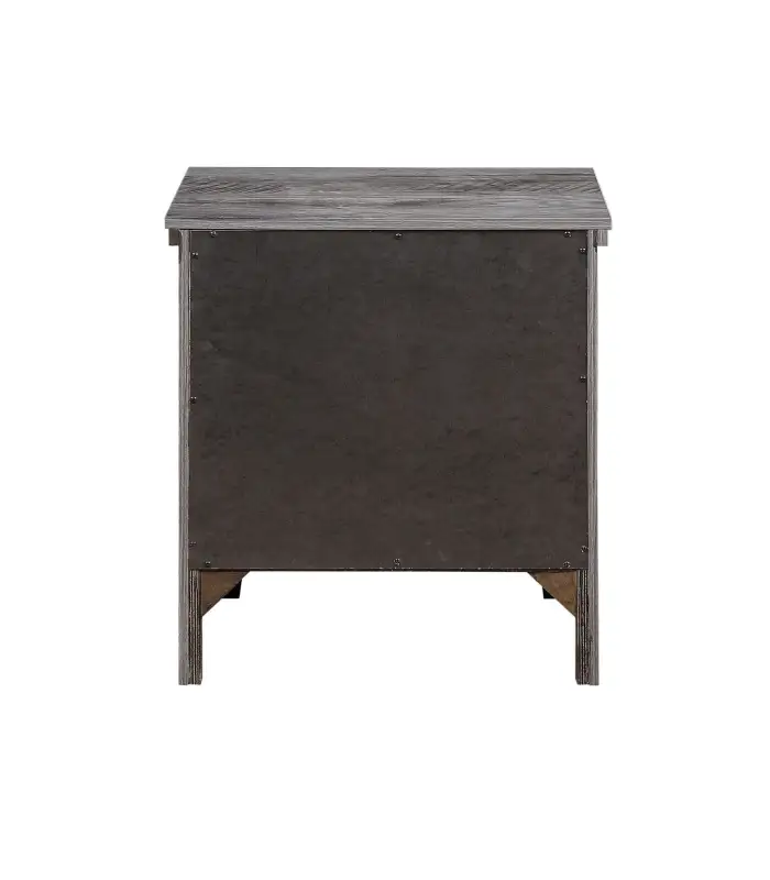 Vidalia Nightstand; Rustic Gray Oak