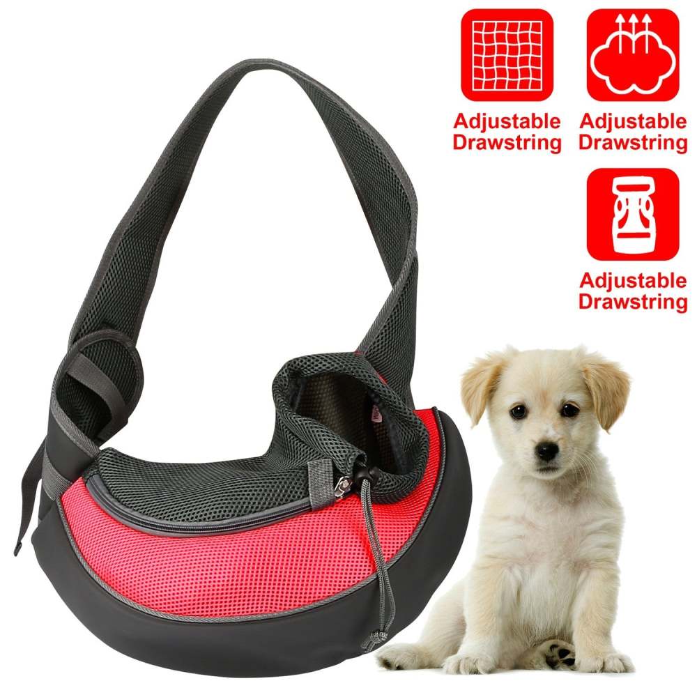 Pet Carrier for Dogs Cats Hand Free Sling Adjustable Padded Strap Tote Bag Breathable Shoulder Bag Carrying Small Dog Cat