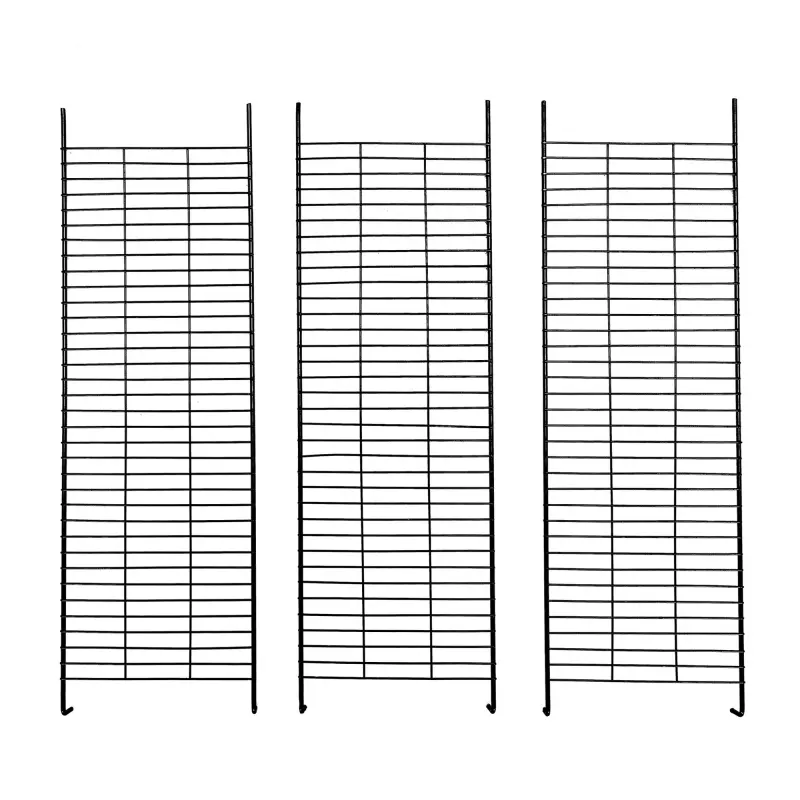 3-Tier Wire Cat Cage, Large Kennels Playpen with 3 Platforms, 3 Ramp Ladders and 4 Doors, 42" x 42" x 72", Black XH