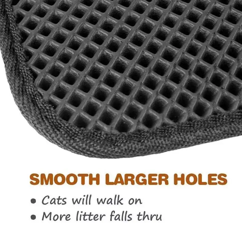 Waterproof Pet Cat Litter Mat EVA Double Layer Cat Litter Trapping Pet Litter Cat Mat Clean Pad Products For Cats Accessories