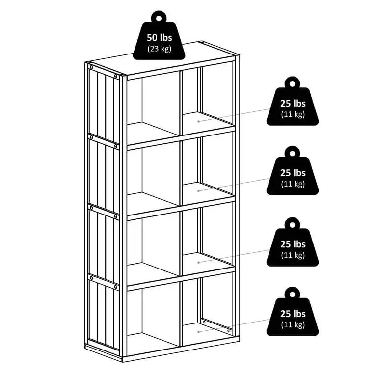 Storage Cube, Black Finish