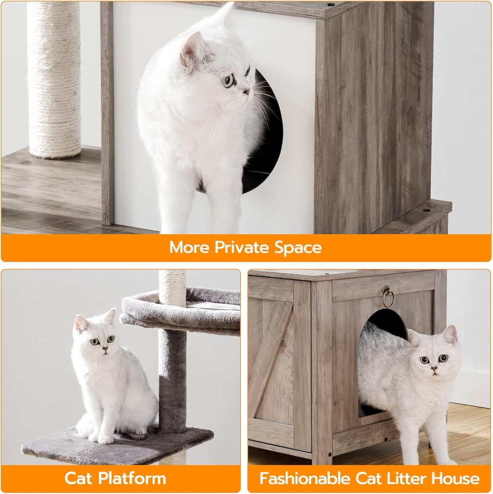Cat Litter Cabinet: The Hidden Privacy Solution for Your Cat – Integrate a Stylish Cat Litter Box Cabinet Into Your Home With Petnihao’s All-In-One Cat Mansion