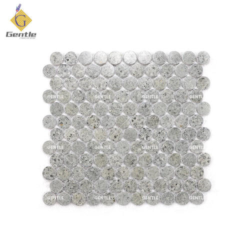 Customize Circular Terrazzo Texture Ceramic Mosaic Tiles