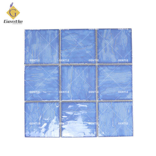 Custom Light Blue Marble TextureCeramic Mosaic Tiles