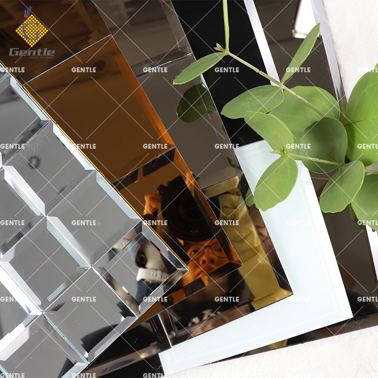 Custom 50X50MM Silvery Mirror Glass Mosaic Tiles