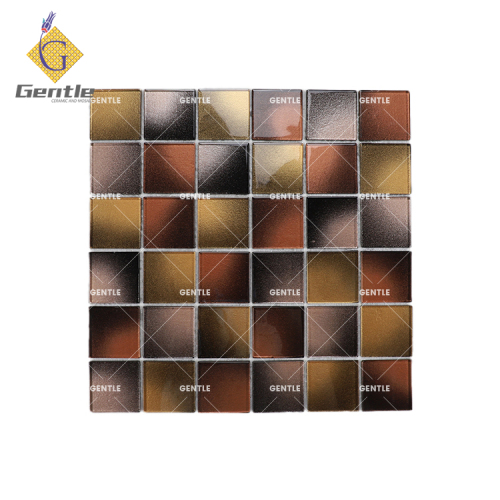 Custom Gradient Color Glass Mosaic Tiles For Bathroom