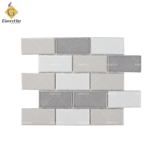 Wholesale Mixd Color Rectangular Ceramic Mosaic Tiles For Bathroom