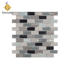 Wholesale Travertine Wood Grain Crystal Mosaic Tiles