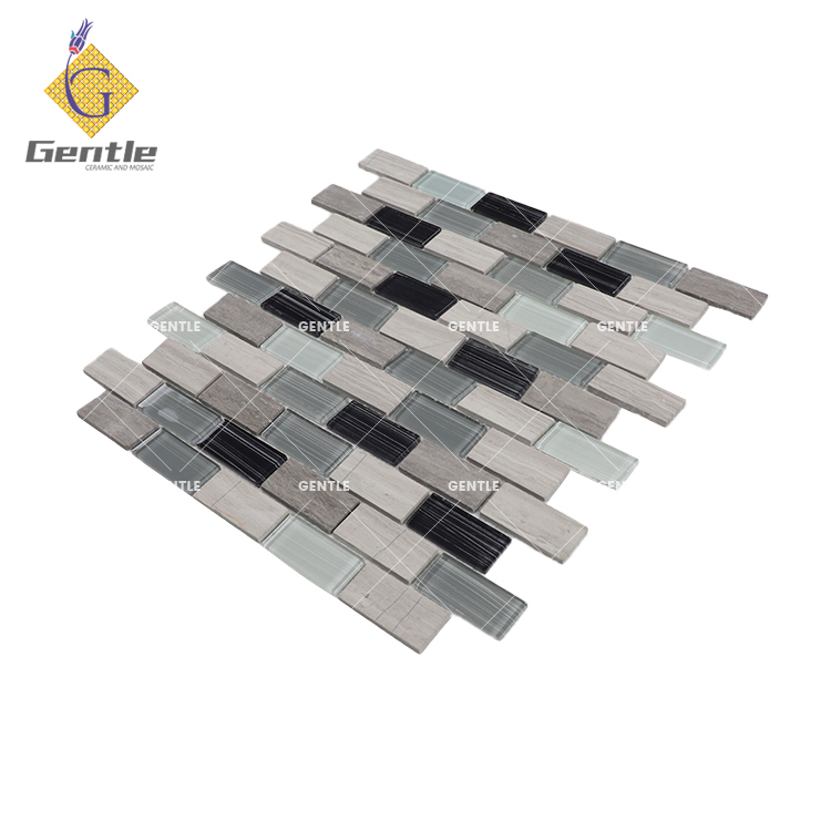 Wholesale Travertine Wood Grain Crystal Mosaic Tiles