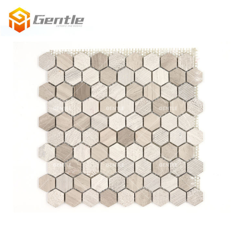 Wholesale Grey Hexagon Marble Mosaic Tiles