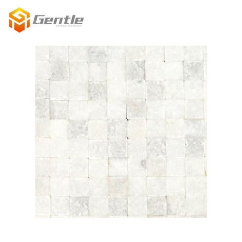 Wholesale White Square Travertine Surface Marble Mosaic Tiles