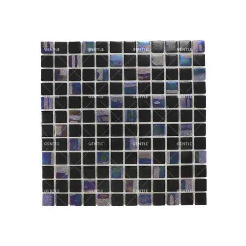 Wholesale Iridescence Surface Recycled Glass Mosaic Tiles For Wall