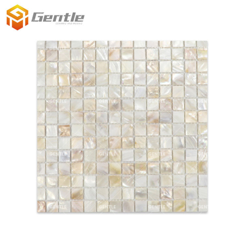 Customize Glossy Mother Pearl Natural Shell Mosaic Tiles