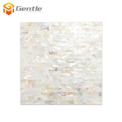 Customize Light Mother Pearl Color Natural Shell Mosaic Tiles